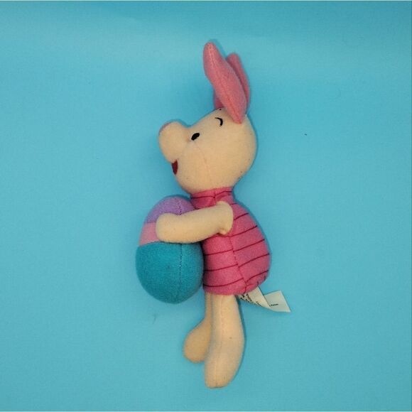 Vintage Mattel Easter Piglet Mini Plush 5" Winnie the Pooh Egg 1998 90's - Picture 3 of 7